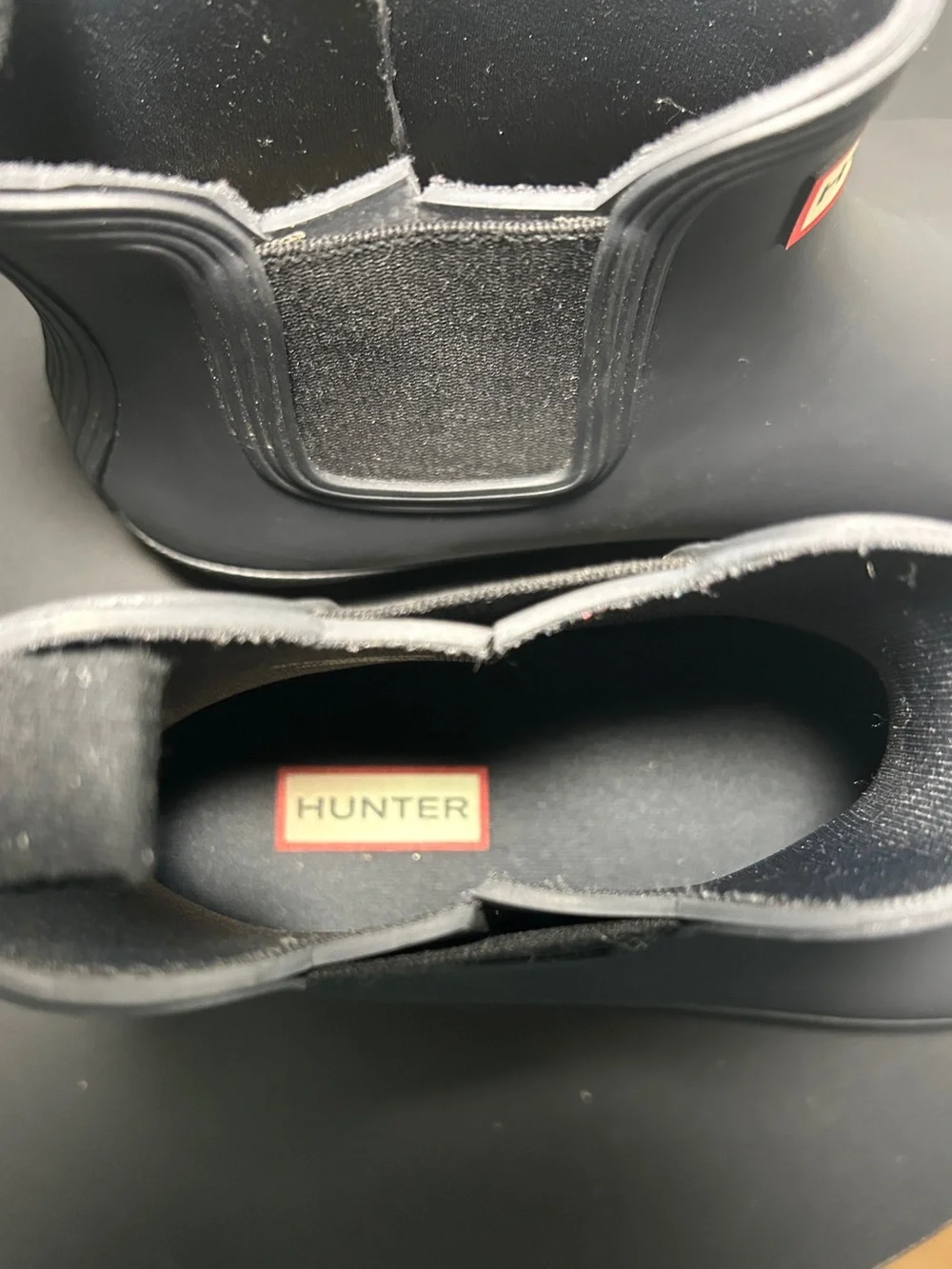 Hunter Matte Black Short Chelsea Rain Boots